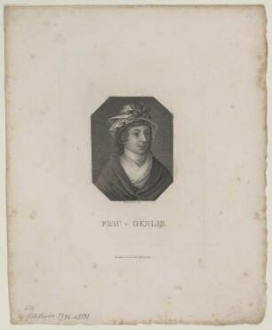 Bildnis der Stephanie Félicité de Genlis