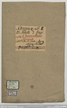 Faramondo. Excerpts - Mus.2410-F-49 : strings, bc; HWV 39