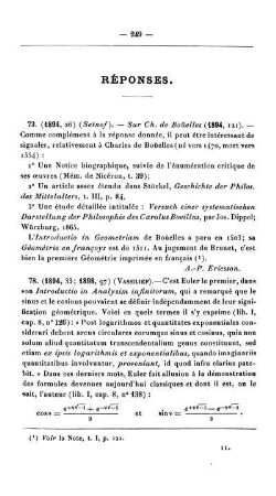 Résponses.