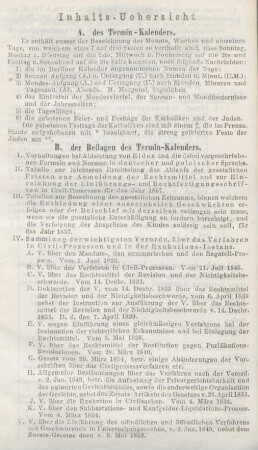 Inhalts-Uebersicht