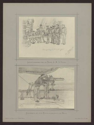Löhnungszahlung an Bord S. M. S. Niobe.