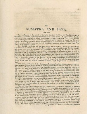 Sumatra and Java