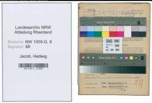Entnazifizierung Hedwig Jacob , geb. 06.09.1898 (Geschaeftsleiterin)
