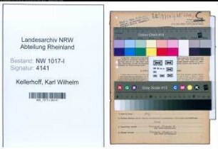 Entnazifizierung Karl Wilhelm Kellerhoff , geb. 26.06.1879 (Dachdeckermeister)