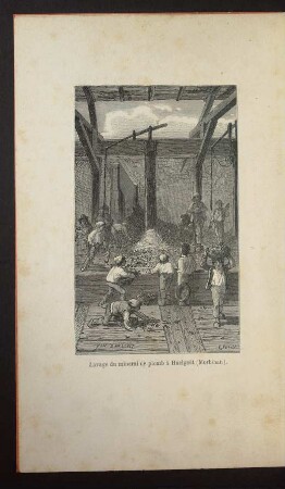 Tafel: Lavage du minerai de plomb à Huelgoët (Morbihan).
