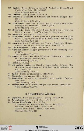 c) Orientalische Arbeiten (Nr. 362-417)