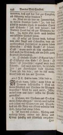 558-567, Soll ich dann, Jesu...