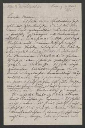 Brief an Marie von Bülow : 19.03.1895