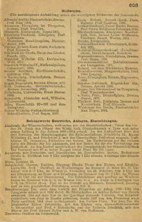 Sehenswerte Bauwerke, Anlagen, Einrichtungen