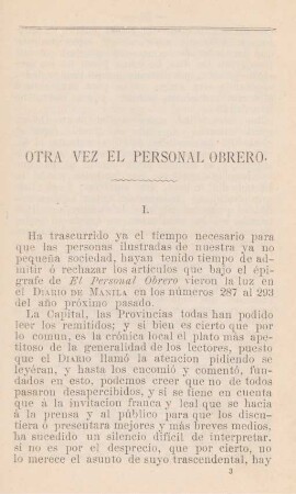 Otra vez el personal obrero