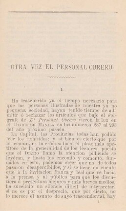 Otra vez el personal obrero