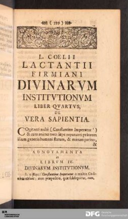 Liber Qvartvs, De Vera Sapientia.