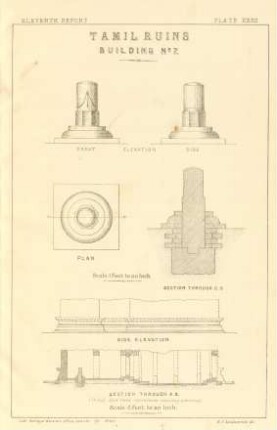 Plate XXXII. Tamil ruins. Building No. 7. ...