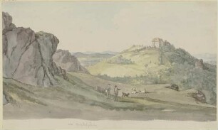 Blick vom Mädelstein auf die Wartburg