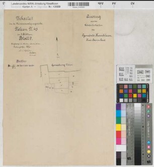 Uelzen (Unna), Zusammenlegung Uelzen, Bl. 9 Urkarte I Kessebüren Flur 1