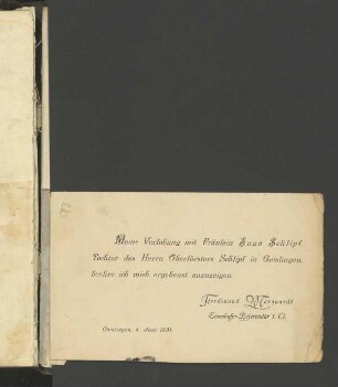 503-506, Verlobungsanzeigen
