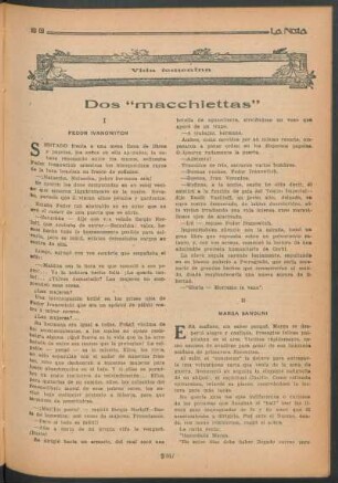 Vida femenina : Dos "macchiettas"