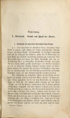 Das gemeine deutsche Strafrecht : systematisch dargestellt, 1. Die allgemeinen strafrechtlichen Lehren