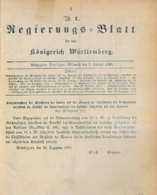 7. Januar-30. Dezember = No. 1-26