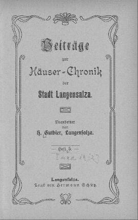 1912: Adressbücher Thüringer Städte : Bad Langensalza