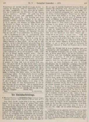 419-421 Die Unfehlbarkeitsfrage