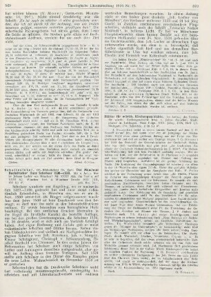 570 [Rezension] Rauscher, Julius (Hrsg.), Blätter für württembergische Kirchengeschichte. N. F. 30. Jhg. 1926, Heft 1/2