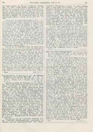 570 [Rezension] Rauscher, Julius (Hrsg.), Blätter für württembergische Kirchengeschichte. N. F. 30. Jhg. 1926, Heft 1/2