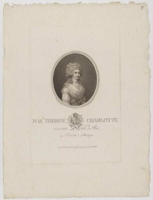 Bildnis der Marie Therese Charlotte, Prinzessin von Frankreich