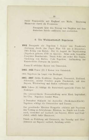6. Die Weltherrschaft Napoleons