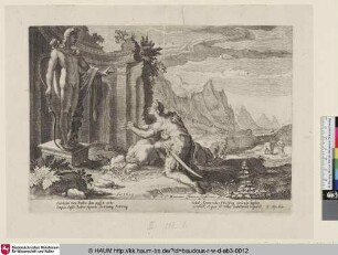[Kadmos vor dem Orakel von Delphi; Cadmus Asking the Oracle at Delphi where He Can Find His Sister Europa; Cadmus vraagt het orakel van Delphi wat hem te doen staat nu hij zijn zuster Europa niet heeft kunnen vinden]