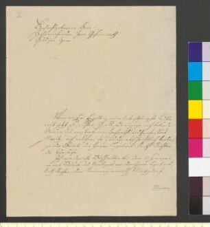 Brief von Moritz (Kammergerichtskalkulator) an Goethe, Johann Wolfgang von
