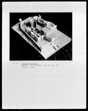 Marburg, ehemaliges Schloss der Landgrafen von Hessen, Modell der vierten Phase (1260-1282)