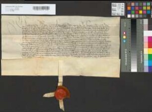 Quittung der Pfalzgrafen, Herzöge Wilhelm und Ludwig in Bayern über eine Ratenzahlung des Erzbischofs Hermann auf die von ihrem Vater, dem Herzog Albrecht, herkommende Schuldforderung.