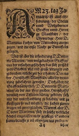 Vom Christlichen Abschiedt, aus diesem tödtlichen Leben, des Ehrwirdigen Herrn D. Martini Lutheri, Bericht