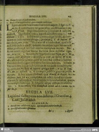 Regula LVII. Legitimè facto poena non debetur