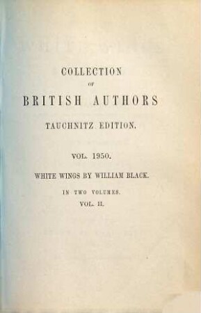 White wings : a yachting romance ; in two volumes, 2