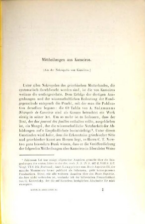 Mitteilungen des Deutschen Archäologischen Instituts, Athenische Abteilung. 6, 6. 1881