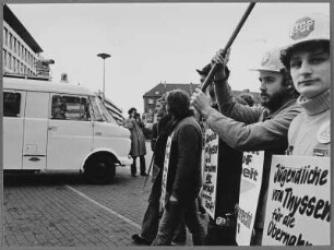 Demonstration "Recht auf Arbeit und Bildung", 10. Dezember 1977 in Essen