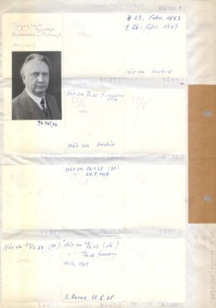 Portraitserie Prof. Dr. Karl Jaspers