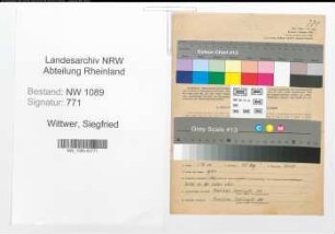 Entnazifizierung Siegfried Wittwer , geb. 13.03.1922 (Polizist)