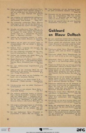 Gekleurd en Blauw Delftsch (Nr. 726-773)