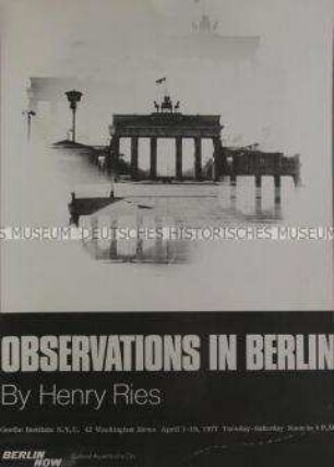 Ausstellung "Beobachtungen in Berlin"