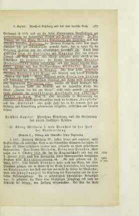1) König Wilhelm I. von Preußen in der Zeit der Vorbereitung