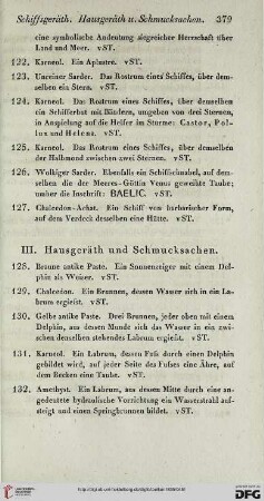 III: Hausgeräth und Schmucksachen