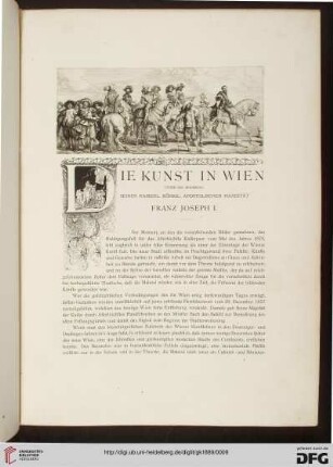 Die Kunst in Wien unter der Regierung seiner kaiserlich königlich apostolischen Majestät Franz Joseph I.