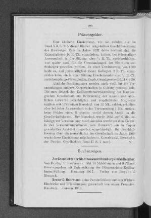 Präsenzgelder.