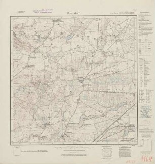 2568 (alte Nr.: 1164) Buschdorf, Meßtischblatt (4cm - Karte)