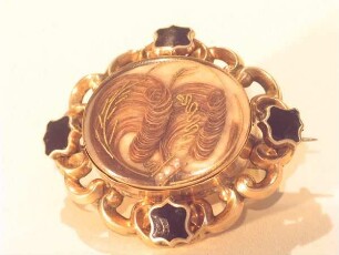 Mourning Jewellery mit Jett/Gagat