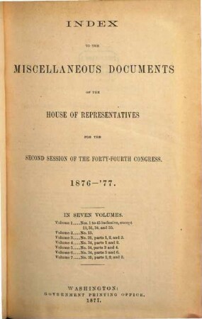 House documents. [294,4.] 1876/77 = Congress 44, Sess. 2