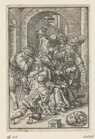 Dornenkrönung Christi, Blatt 6 der Folge "Leiden Christi"